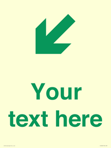 Custom Safe Condition inverse: Green Down left right arrow